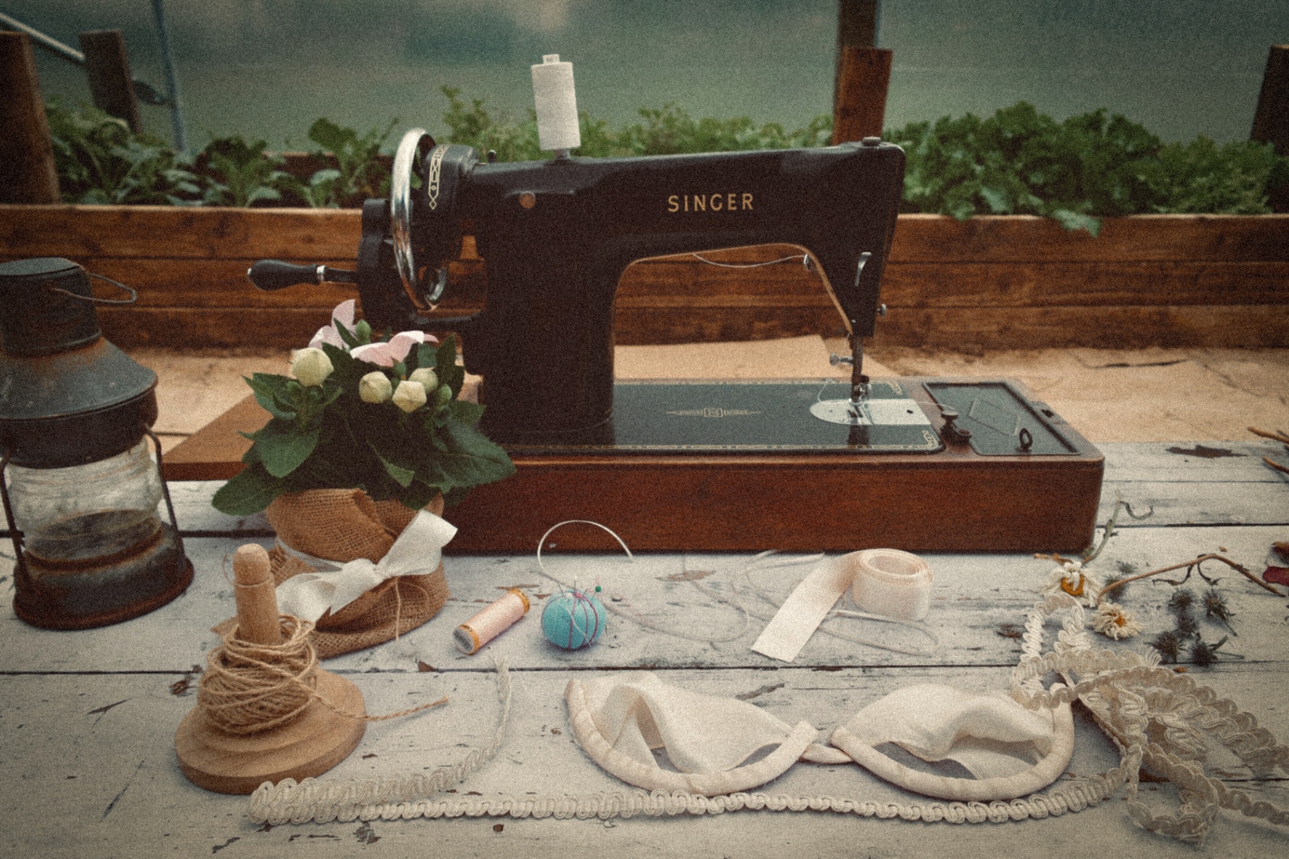 The workbench mid-make